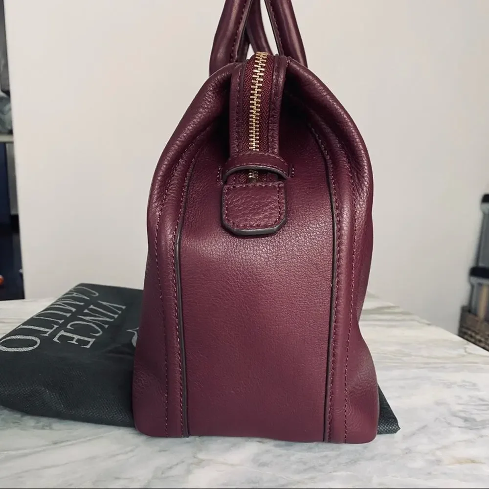 VINCE CAMUTO Jess Satchel in Burgundy